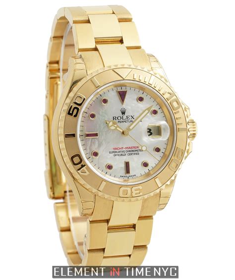 rolex yacht master mother of pearl all gold|Rolex Yacht-Master 42.